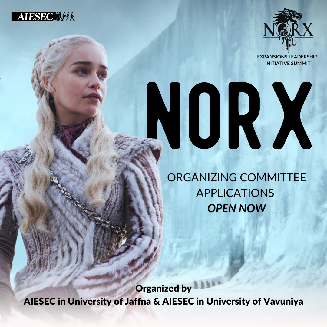 AIESEC poster: Organizing Committee Applications open now